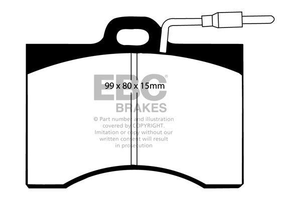 Pastillas de freno DP221 ULTIMAX2 EBC Brakes para Citroen CX Saloon CX Estate CX