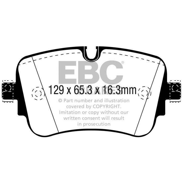 DP22299 GREENSTUFF Brake Pads EBC Brakes for Audi A6 quattro C8 A6 quattro Avant C8 A6 allroad quattro C8 A7 quattro 4G9 A8 quattro D5