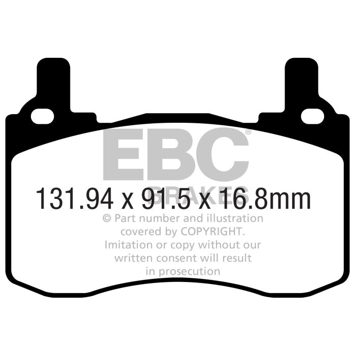 DP22357 GREENSTUFF EBC brake pads for GENESIS G70 GENESIS G70 G70 Shooting Brake KIA Stinger