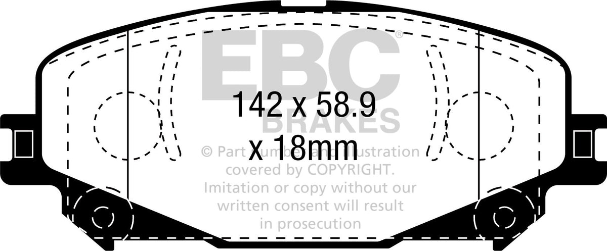 Pastillas de freno DP22382 GREENSTUFF EBC Brakes