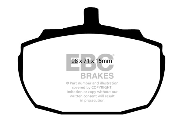 DP243 Pastillas de freno ULTIMAX2 EBC Brakes para Austin Princess MG R V8 MORGAN Plus 4 Plus 8 Roadster Runabout PRINCESS 1700 1800 2000 2200 WOLSELEY Saloon 9/4