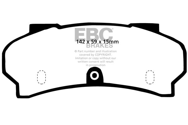 DP252 Pastillas de freno ULTIMAX2 EBC Brakes para Peugeot COMMERCIAL J7 J9