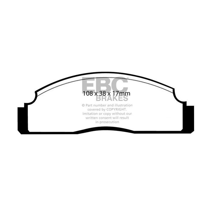 Pastillas de freno DP270 ULTIMAX2 EBC para Ford Fiesta Mk1 Ford COMMERCIAL Fiesta