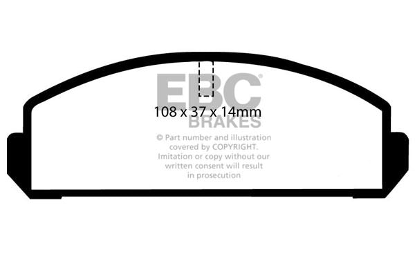 DP271 Pastillas de freno ULTIMAX2 EBC Brakes para Mazda 323 323 Estate Mitsubishi Colt