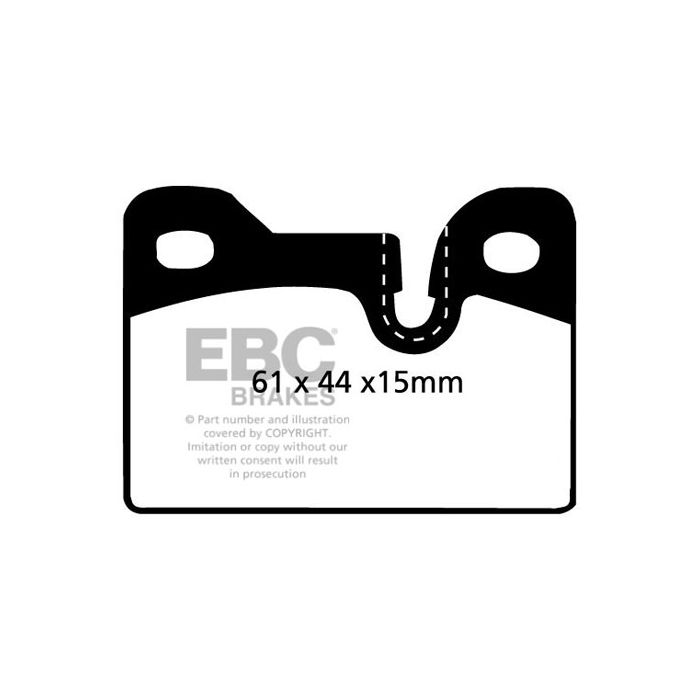 DP342 ULTIMAX2 EBC Brake Pads for BMW 3 Series E21 323 and BMW ALPINA B6 E21