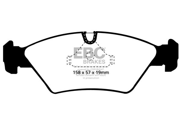 DP8414RPX Pastillas de freno Racing RP-X Racing EBC Brakes para BMW 5 Series E28 518 5 Series E28 520 5 Series E28 524 5 Series E28 525 5 Series E28 528 5 Series E28 535 6 Series E24 628 6 Series E24 635 M3 E30 BMW ALPINA B6 E21 B6 E30 FERRARI 328