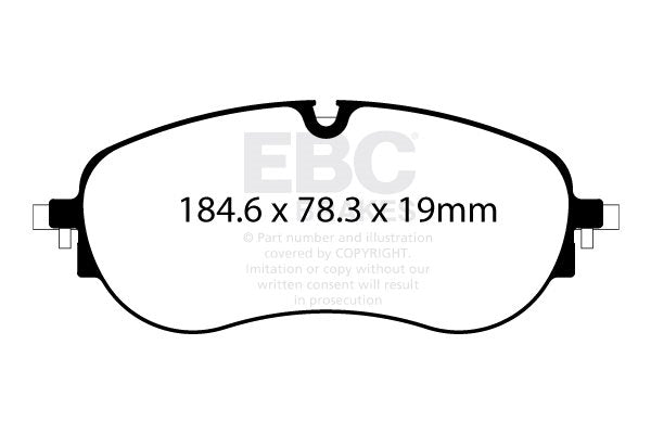 DP42452R Pastillas de freno YELLOWSTUFF EBC Brakes para Audi Q4 etron Sportback Q4 etron Q4 etron quattro Sportback Q4 etron quattro Skoda Enyaq Coupe iV RS Enyaq Coupe iV vRS Enyaq iV 50 Enyaq iV 60 Enyaq iV 80 Enyaq iV 80X Enyaq iV RS Enyaq iV vRS