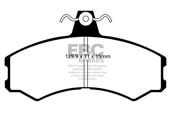 DP425/2 Pastillas de freno ULTIMAX2 EBC Brakes para Alfa Romeo R6 Citroen C22 C25 Fiat Ducato Iveco Massif Peugeot J5 Santana PS10 Talbot Express
