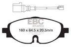 DP52150NDX Pastillas de freno BLUESTUFF NDX EBC Brakes para Audi A1 GB A3 8V A3 8Y A3 Cabriolet 8V A3 Cabriolet quattro 8V A3 quattro 8V A3 quattro 8Y Q2 Q2 quattro Q3 F3 Q3 quattro F3 TT 8S TT quattro 8S CUPRA Formentor Seat Ateca Leon 5F Leon KL