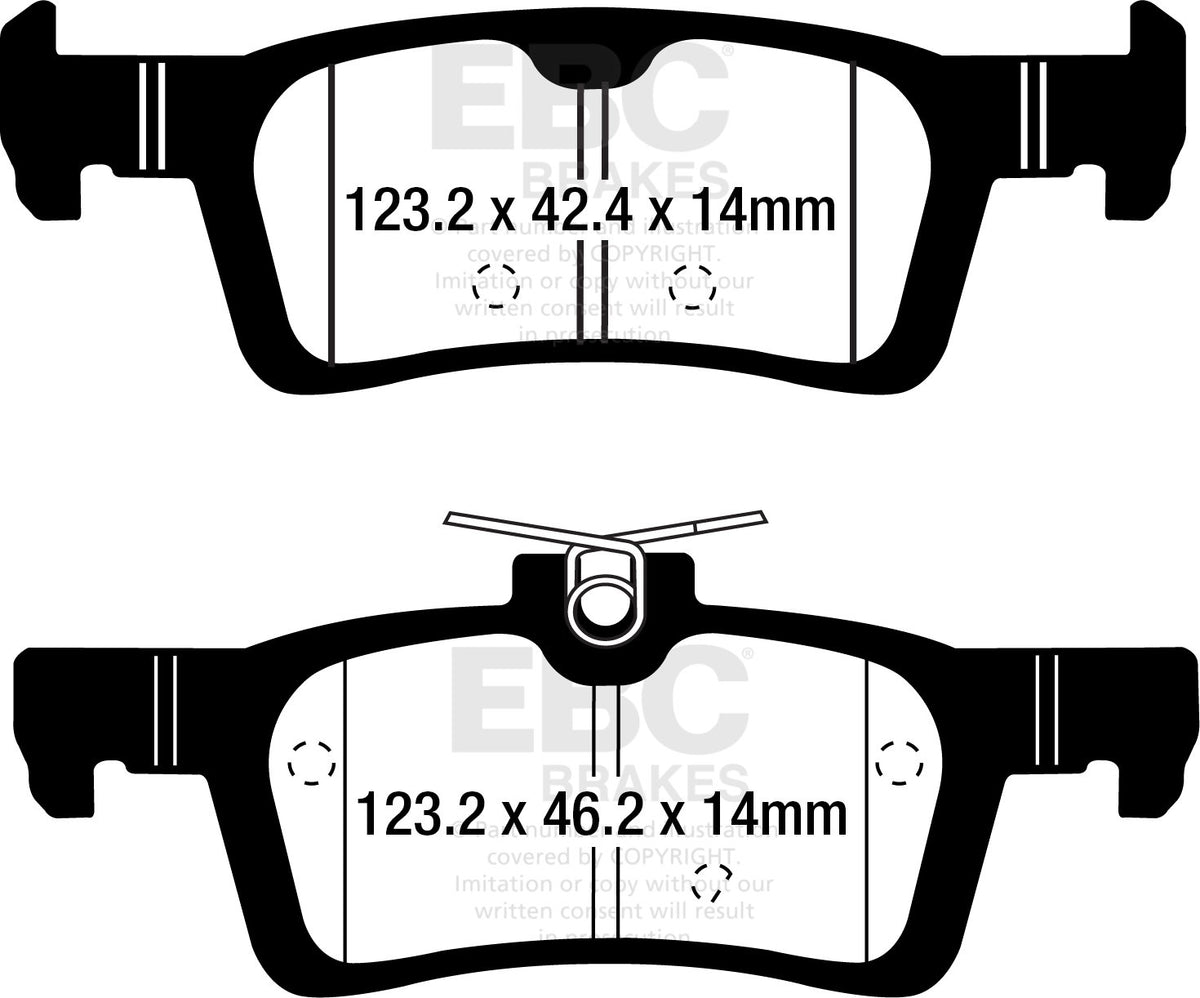 DP52319NDX Pastillas de freno BLUESTUFF NDX EBC Brakes para Ford Fiesta Mk8 ST