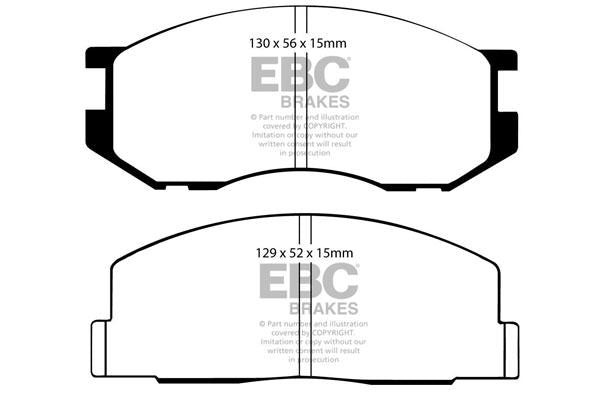 DP536 Pastillas de freno ULTIMAX2 EBC Brakes para Toyota Spacecruiser YR20 Toyota COMMERCIAL LiteAce