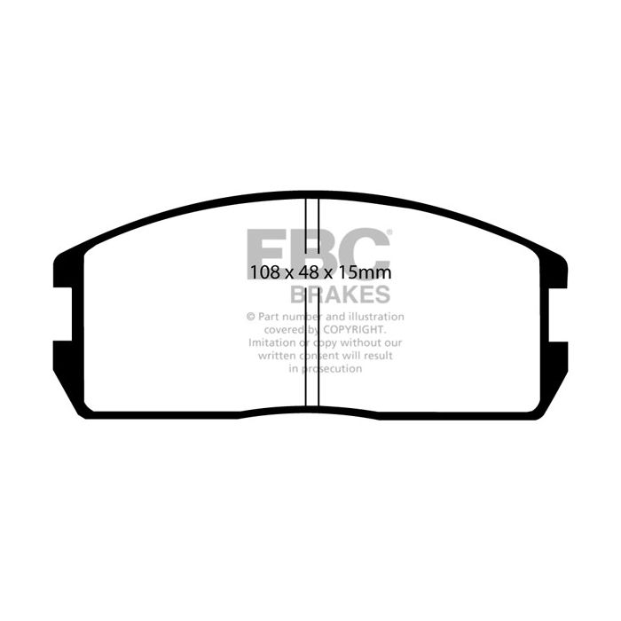 Pastillas de freno DP537 ULTIMAX2 EBC para Mitsubishi Chariot, Colt, Lancer, Proton, Mpi C21A y Mpi C22A