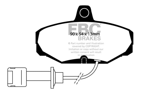 DP571 Pastillas de freno ULTIMAX2 EBC Brakes para Ford Sierra Sierra XR Granada Mk3 Granada Mk3 GL Granada Mk3 Ghia Granada Mk3 Scorpio