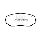 DP62463 EBC GREENSTUFF brake pads for Mazda Mitsubishi Eclipse Cross Outlander Pajero Sport Shogun Sport CX5 2nd Gen Mitsubishi COMMERCIAL L 200 15