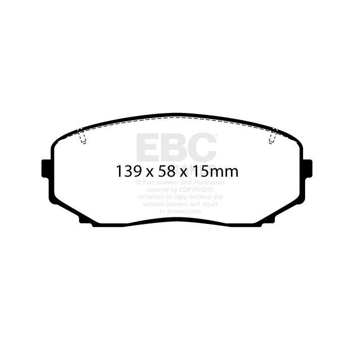 DP62463 EBC GREENSTUFF brake pads for Mazda Mitsubishi Eclipse Cross Outlander Pajero Sport Shogun Sport CX5 2nd Gen Mitsubishi COMMERCIAL L 200 15