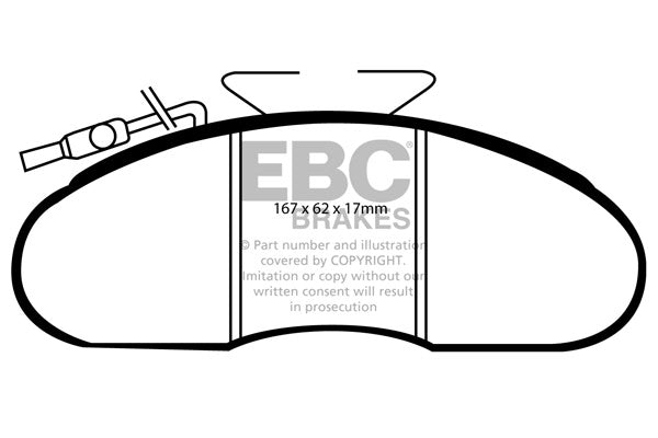 DP633/3 Pastillas de freno ULTIMAX2 EBC Brakes para Nissan COMMERCIAL Cabstar E E95 Cabstar E Cabstar E E120