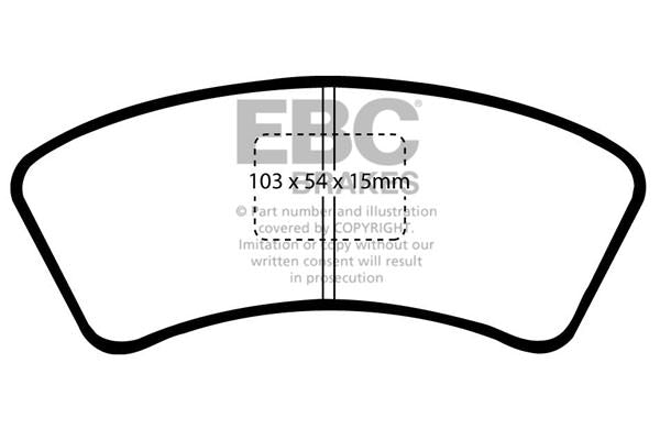 DP640 Pastillas de freno ULTIMAX2 EBC Brakes para Mazda 323 Mazda COMMERCIAL 323 Van