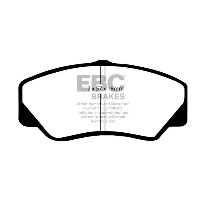 DP650 ULTIMAX2 EBC Brake Pads for Ford COMMERCIAL Transit 2nd Gen 80, Transit 2nd Gen 100, Transit 2nd Gen 115, Transit 2nd Gen 120 and P100 PickUp.
