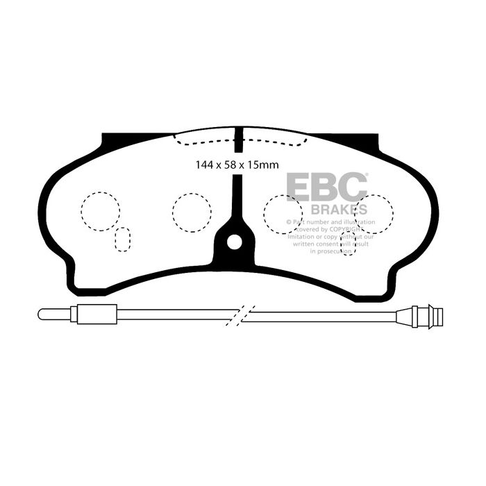 DP652 ULTIMAX2 EBC Brake Pads for Peugeot COMMERCIAL J9