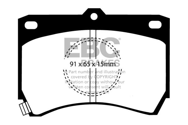 DP655 Pastillas de freno ULTIMAX2 EBC Brakes para Mazda 323 323 Estate SAO Penza