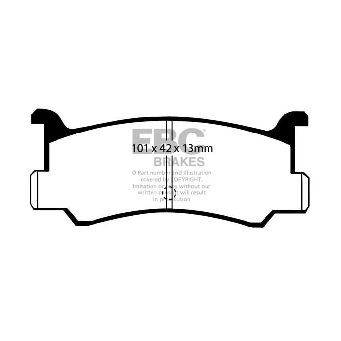 Pastillas de freno DP673 ULTIMAX2 EBC para Daihatsu Charade Grand Move Mazda 323 Familia MX3 Ford Sudáfrica Laser Meteor Tonic 323 GTX Familia GTX