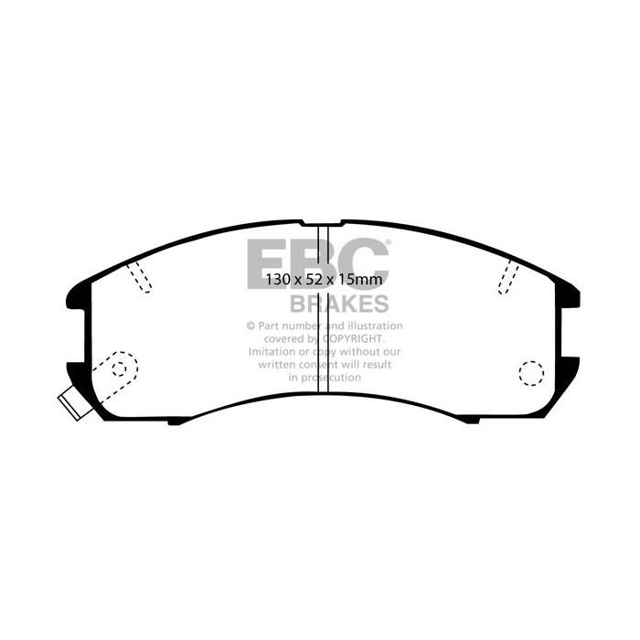 Pastillas de freno DP2705 GREENSTUFF EBC para Ford Probe Mazda 626 626 Estate Capella Ford Probe Mazda MX6 626 Ford Australia y Nueva Zelanda Telstar AV AT GD GL TX5