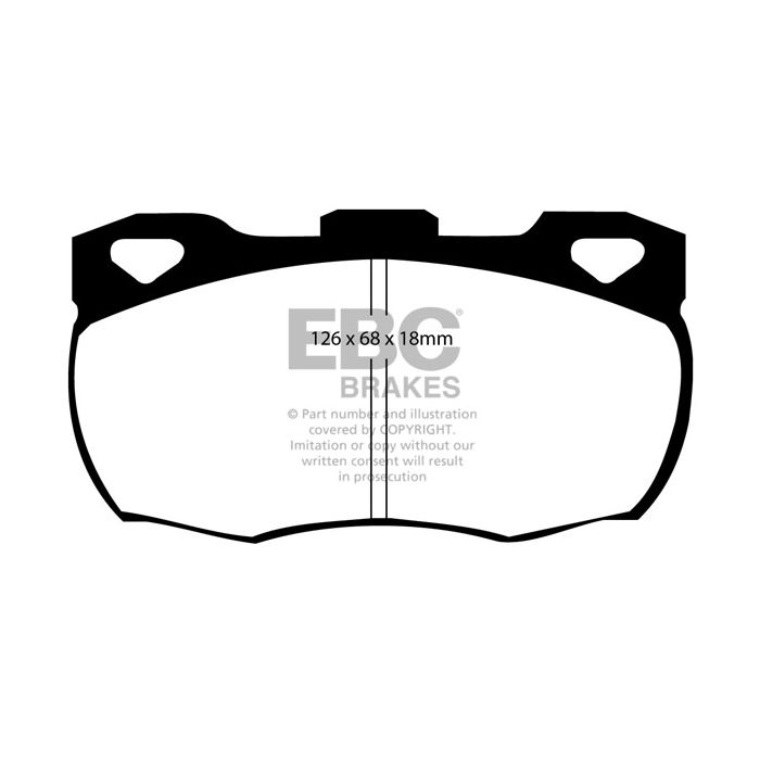 Pastillas de freno DP6708 GREENSTUFF EBC para Land Rover Defender 110/130 Defender 90 Defender 110/130 Land Rover Defender