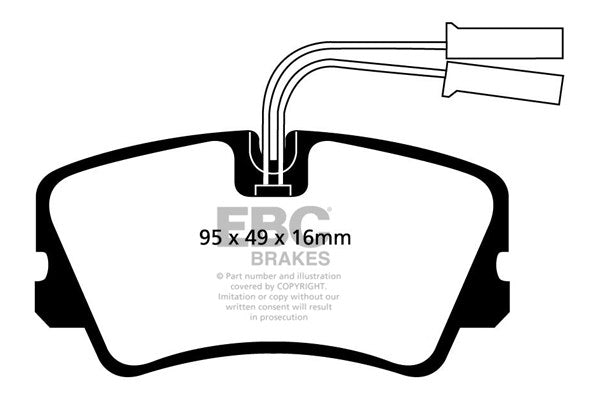 DP717 Pastillas de freno ULTIMAX2 EBC Brakes para Alfa Romeo 33 90 Sprint 33 ie
