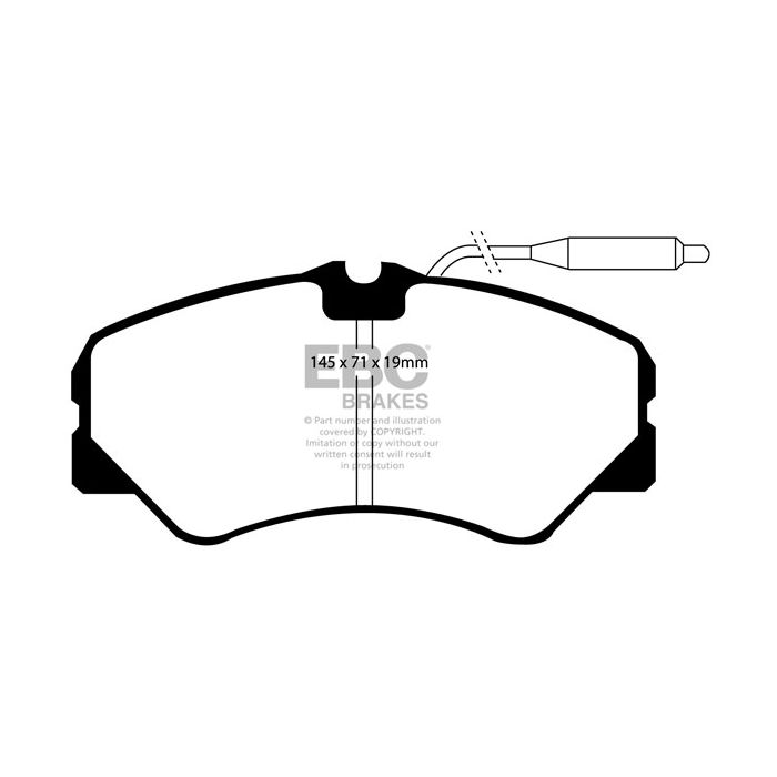 Pastillas de freno DP735 ULTIMAX2 EBC para Alfa Romeo COMMERCIAL AR6 Citroën COMMERCIAL C25 Fiat COMMERCIAL Ducato Maxi Peugeot COMMERCIAL J5 TALBOT COMMERCIAL Express J5 1.8 Ton Express 1.8 Ton
