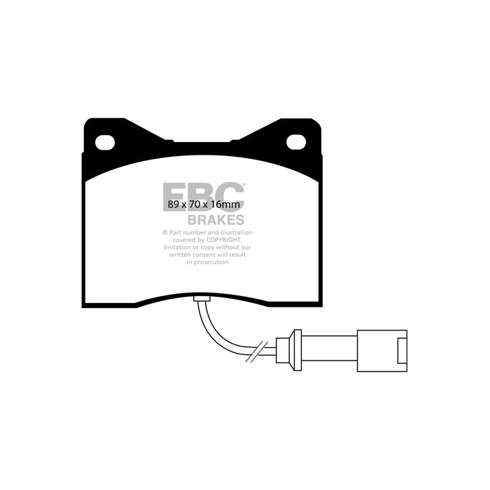 Pastillas de freno DP2753 GREENSTUFF EBC para BMW Serie 5 E12 518, Serie 5 E12 520, Serie 5 E12 525, Serie 5 E12 528, Serie 6 E24 628, Serie 6 E24 630, Serie 6 E24 633, Serie 6 E24 635, Serie 7 E23 728, Serie 7 E23 730, Serie 7 E23 732, Serie 7 E23 733.