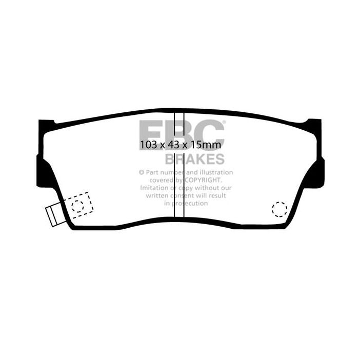 DP6774 GREENSTUFF EBC brake pads for SANTANA S410 S413 Vitara Suzuki Vitara TA01 Vitara TA02 Vitara TV02 Vitara TV01 Chevrolet Tracker GEO Tracker Suzuki Sidekick X-90 X90 LA115 X90 LB115