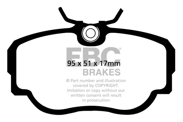 DP4779R Pastillas de freno YELLOWSTUFF EBC Brakes para BMW 3 Series E30 316 3 Series E30 318 3 Series E30 320 3 Series E30 323 3 Series E30 324 3 Series E30 325 3 Series X 4WD E30 325 Z1 Saab 900 9000 BMW 318 E30 318is E30 320 E30 325 E30 325i E30