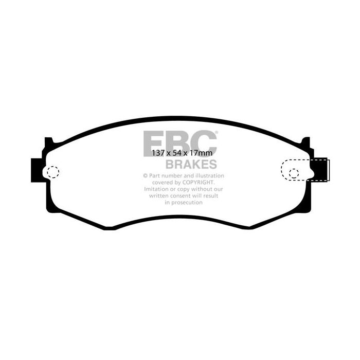 Pastillas de freno DP792 ULTIMAX2 EBC para Hyundai Sonata, Nissan Prairie M11, Primera W10, Silvia S14, Skyline R32, Skyline R33 200SX, S13 Skyline R32 GTE, Skyline R33 GTS, Nissan Australia y Nueva Zelanda, Pintara, Pulsar, Skyline HR32, Skyline R33.