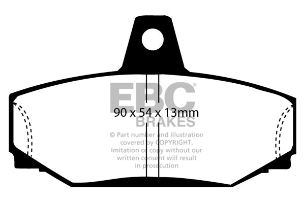 Pastillas de freno DP793 ULTIMAX2 EBC Brakes para Volvo 740 760 780 850 940 960 S70 S90 V70 Mk1 V70 XC V9