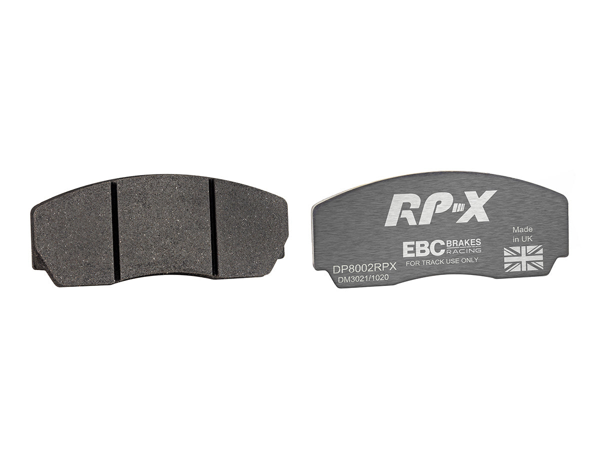 DP8002RPX Pastillas de freno de competición RP-X Racing EBC Brakes para AC Cobra Cobra CRS Cobra Superblower Aston Martin DB7 Virage Virage Volante V8 Coupe V8 Vantage V8 Vantage Le Mans V8 Volante Jaguar XJ220 Lotus Carlton Esprit Esprit Sport 300