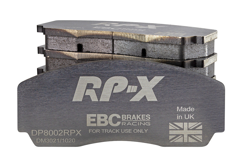 DP8002RPX Pastillas de freno de competición RP-X Racing EBC Brakes para AC Cobra Cobra CRS Cobra Superblower Aston Martin DB7 Virage Virage Volante V8 Coupe V8 Vantage V8 Vantage Le Mans V8 Volante Jaguar XJ220 Lotus Carlton Esprit Esprit Sport 300