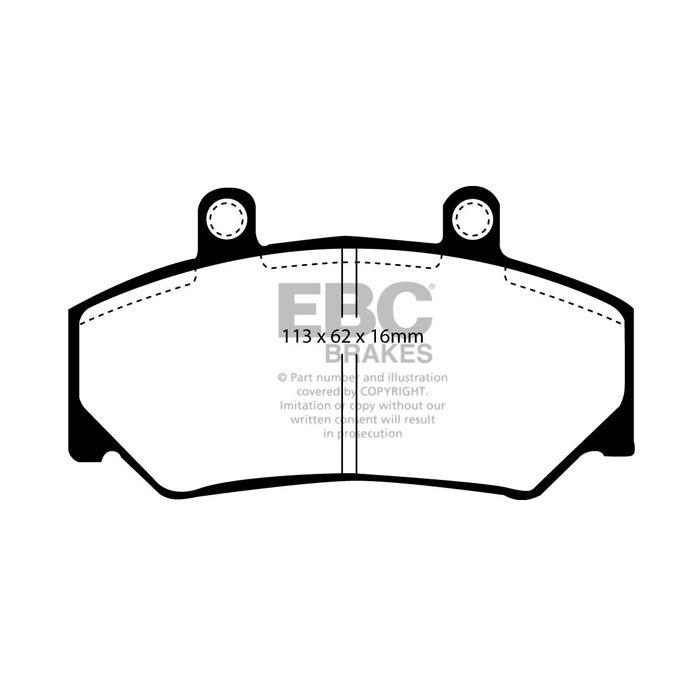 DP800 ULTIMAX2 EBC Brake Pads for Volvo UMM Alter II Alter Trofeu 740 760 780 940 96