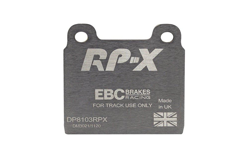 DP8103RPX Pastillas de freno de competición RP-X Racing EBC Brakes para Alfa Romeo 1750 GTV 2000 GTV Berlina 1750 Berlina 2000 Montreal Spider BITTER CD BMW 1800 2000C 2000CS DINO 246 308 FERRARI 208 246 308 GT4 308 365 GTC 365 GTS Mondial GLAS 2600