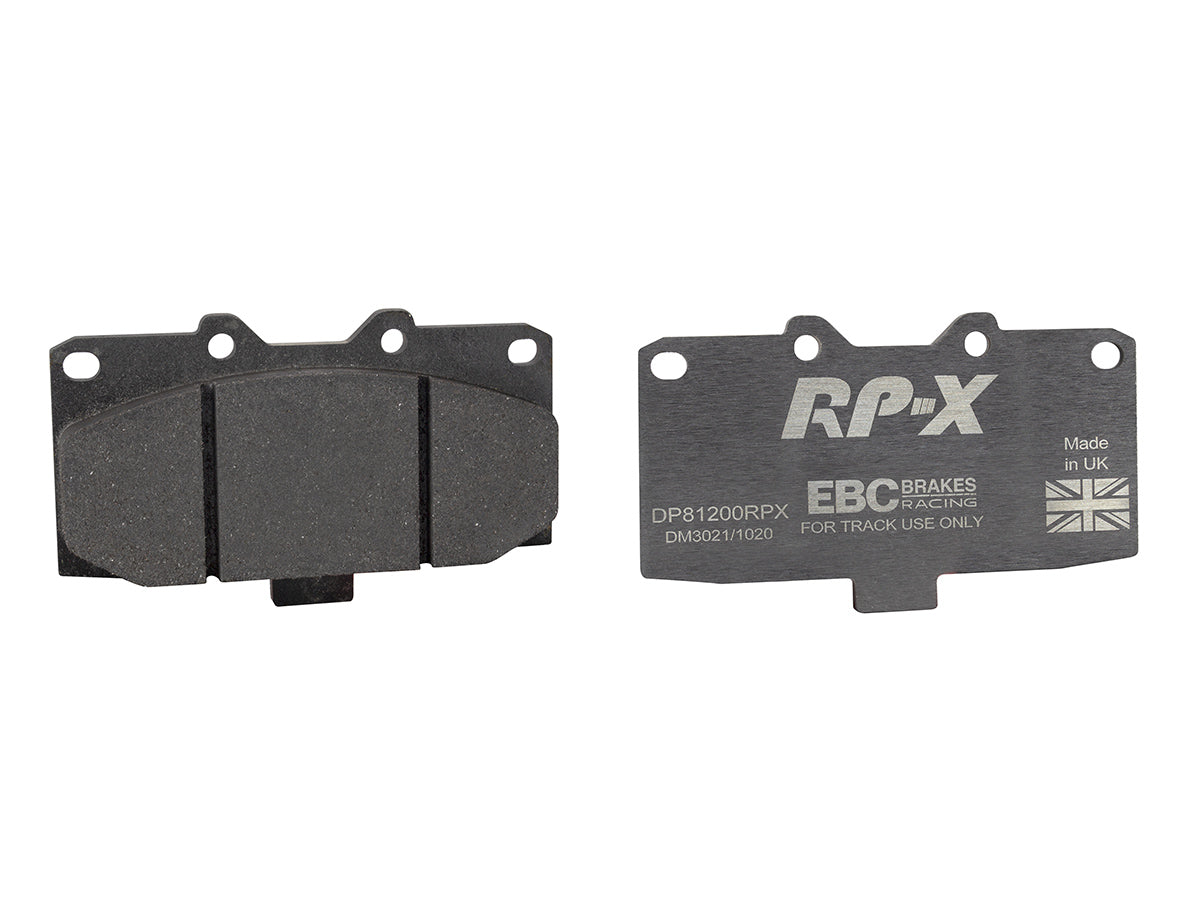 DP81200RPX Pastillas de freno de competición RP-X Racing EBC Brakes para Mitsubishi 3000 GTO Nissan Silvia S14 Silvia S15 Skyline R32 Skyline R33 180SX 200SX S14 300ZX GZ32 300ZX Z32 Subaru Impreza Impreza Prodrive P1 Impreza 22B Impreza GB270