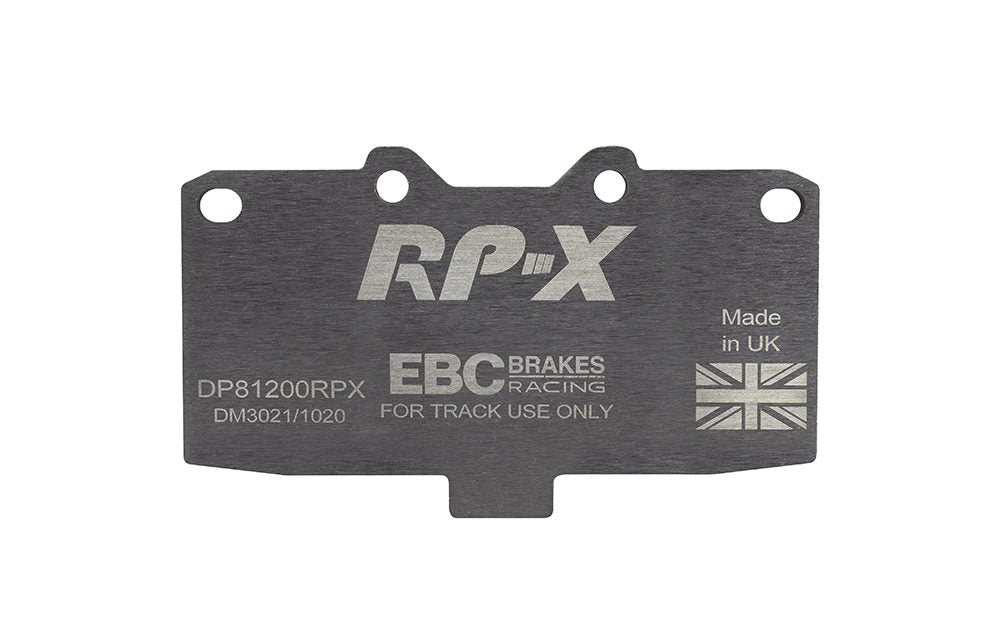 DP81200RPX Pastillas de freno de competición RP-X Racing EBC Brakes para Mitsubishi 3000 GTO Nissan Silvia S14 Silvia S15 Skyline R32 Skyline R33 180SX 200SX S14 300ZX GZ32 300ZX Z32 Subaru Impreza Impreza Prodrive P1 Impreza 22B Impreza GB270