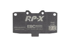 DP81200RPX Pastillas de freno de competición RP-X Racing EBC Brakes para Mitsubishi 3000 GTO Nissan Silvia S14 Silvia S15 Skyline R32 Skyline R33 180SX 200SX S14 300ZX GZ32 300ZX Z32 Subaru Impreza Impreza Prodrive P1 Impreza 22B Impreza GB270