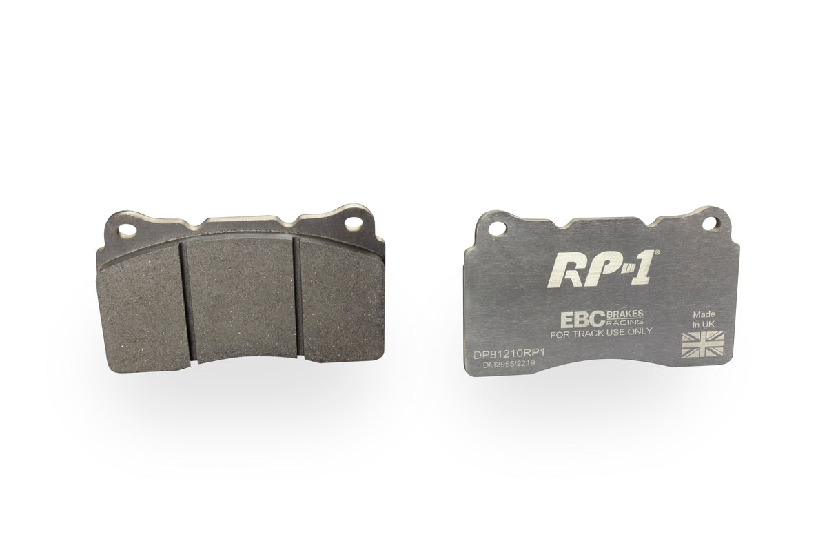 DP81210RP1 Pastillas de freno Racing RP-1 Racing EBC Brakes para Alfa Romeo 147 156 159 166 Brera Giulietta Spider Chevrolet Camaro Ford Mustang Mitsubishi Lancer Evo 5 6 7 8 9 X Opel Astra Insignia Subaru Impreza WRX Toyota GT86 Tesla Model S X