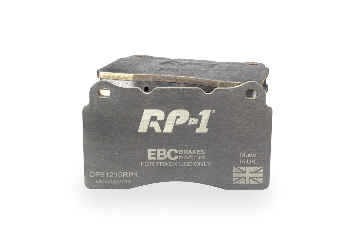 DP81210RP1 Pastillas de freno Racing RP-1 Racing EBC Brakes para Alfa Romeo 147 156 159 166 Brera Giulietta Spider Chevrolet Camaro Ford Mustang Mitsubishi Lancer Evo 5 6 7 8 9 X Opel Astra Insignia Subaru Impreza WRX Toyota GT86 Tesla Model S X