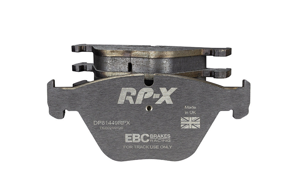 DP81449RPX Pastillas de freno Racing RP-X Racing EBC Brakes para BMW Serie 1 E82 1M Coupe 1M Serie 1 E82 M Coupe 135 Serie 5 E60 520 Serie 5 E60 523 Serie 5 E60 525 Serie 5 E60 530 Serie 5 E60 540 Serie 5 E60 545 Serie 5 X 4WD E60 525 Serie 5 xDrive E60