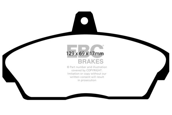 DP4815R Pastillas de freno YELLOWSTUFF EBC Brakes para Honda Civic 5th Gen MA9 Civic 5th Gen MB1 Civic 6th Gen MA8 Civic 6th Gen MB2 Civic 6th Gen MB3 Civic 6th Gen MB4 Civic 6th Gen MB Civic 7th Gen EP1 Civic 7th Gen EU5 Civic 7th Gen EP2 Civic 7th