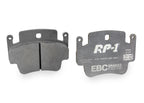 DP81514RP1 Pastillas de freno Racing RP-1 Racing EBC Brakes para Porsche Boxster 986 Cayman 987 Porsche 911 996 911 997 Boxster S Cayman 911 996 Carrera 911 996 Carrera 4 911 996 Carrera Targa 911 996 Carrera S 911 997 Carrera Boxster 986 S Cayman