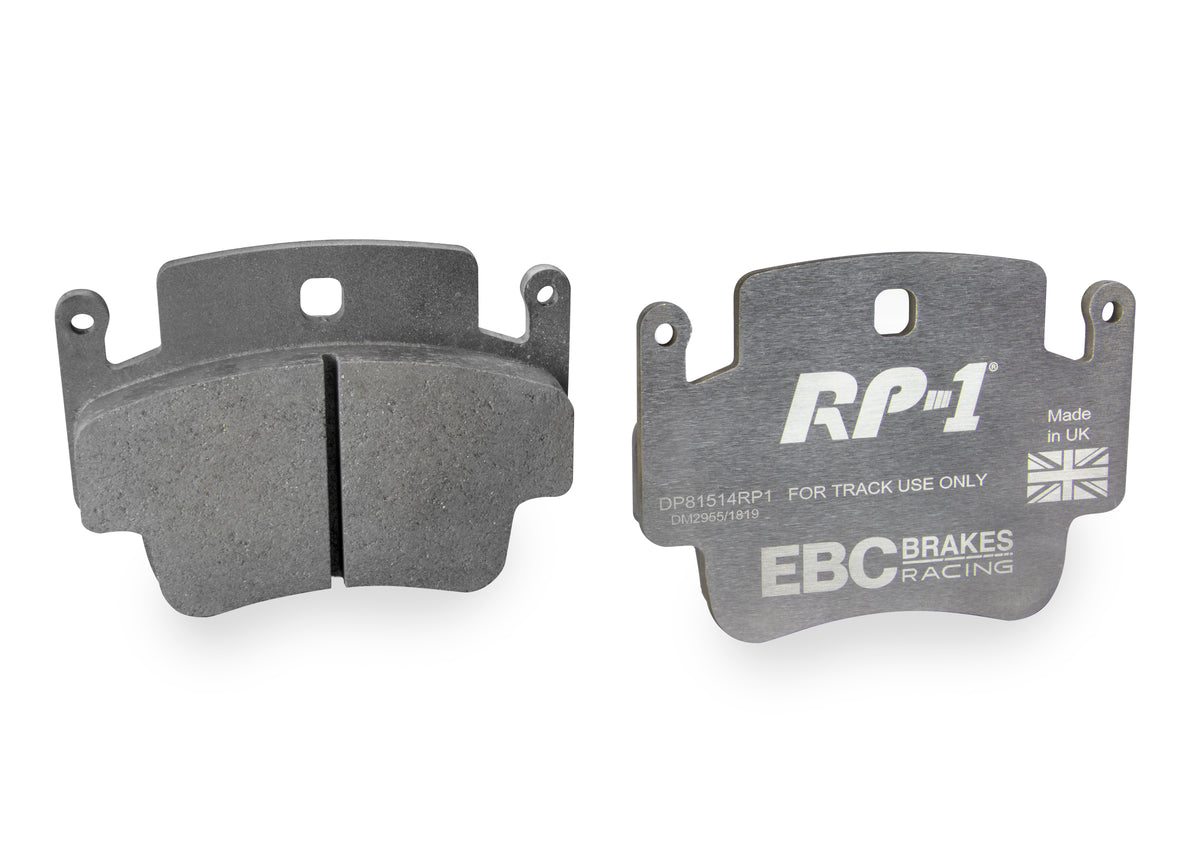 DP81514RP1 Pastillas de freno Racing RP-1 Racing EBC Brakes para Porsche Boxster 986 Cayman 987 Porsche 911 996 911 997 Boxster S Cayman 911 996 Carrera 911 996 Carrera 4 911 996 Carrera Targa 911 996 Carrera S 911 997 Carrera Boxster 986 S Cayman