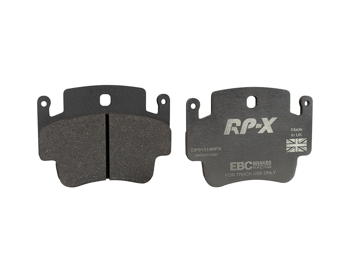 DP81514RPX Pastillas de freno Racing RP-X Racing EBC Brakes para Porsche Boxster 986 Cayman 987 Porsche 911 996 911 997 Boxster S Cayman 911 996 Carrera 911 996 Carrera 4 911 996 Carrera Targa 911 996 Carrera S 911 997 Carrera Boxster 986 S Cayman