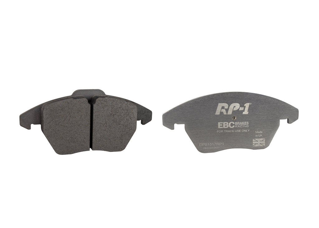 DP81517RP1 Pastillas de freno de competición RP-1 Racing EBC Brakes para Audi A1 8X A3 8P A3 quattro 8P A3 Cabriolet 8P S1 8X Citroen Seat Leon 1P Skoda Fabia 5J Octavia 1Z Octavia 1Z Estate 4x4 Rapid Rapid Spaceback Superb 3T Volkswagen Beetle 5C