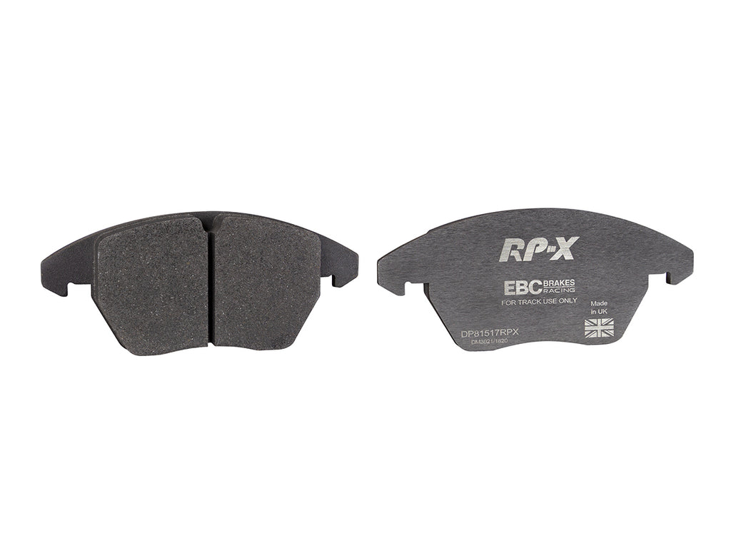 DP81517RPX Pastillas de freno de competición RP-X Racing EBC Brakes para Audi A1 8X A3 8P A3 quattro 8P A3 Cabriolet 8P S1 8X Citroen Seat Leon 1P Skoda Fabia 5J Octavia 1Z Octavia 1Z Estate 4x4 Rapid Rapid Spaceback Superb 3T Volkswagen Beetle 5C